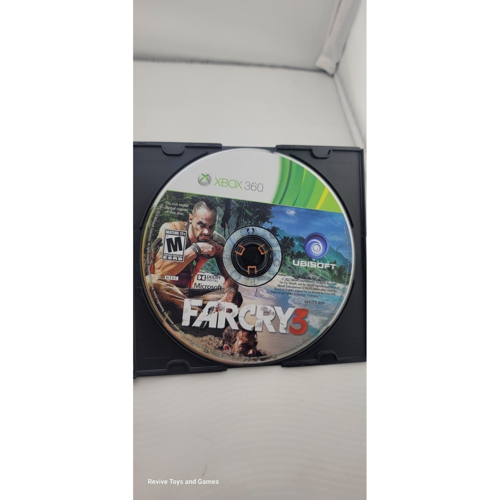Far Cry 3 (Microsoft Xbox 360, 2012) Disc Only Tested and‎ Working Great Cond.